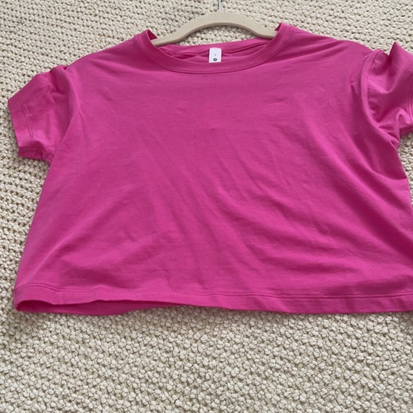 Lululemon sonic pink shirt clearance up 